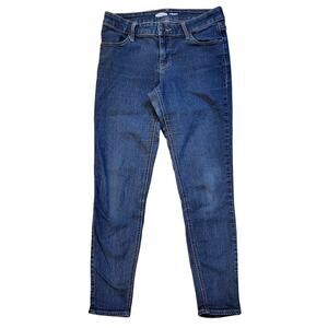 Old Navy Women’s Super Skinny Mid-Rise Jeans Size 2 Petite Blue Denim Stretch